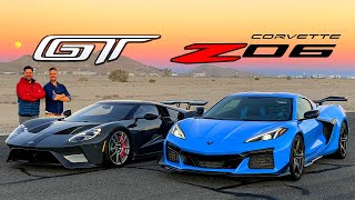 2023 Corvette Z06 vs 2022 Ford GT Drag race