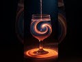 🔥 Inside the Glass: Molten Galaxy Sand – Fiery Spirals in Golden Flow #ai  #aiart