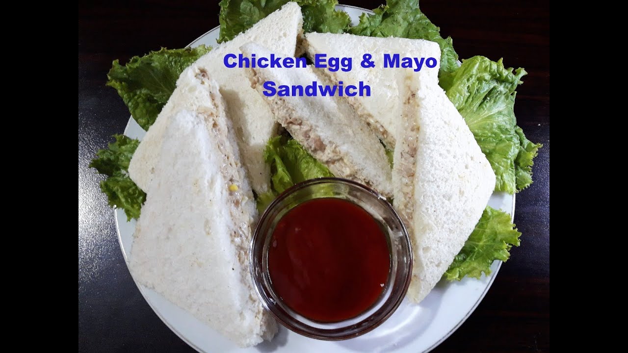 Tasty Chicken & Egg Mayo Sandwich | How To Make Delicious Chicken Mayo Sandwich | Easy Sandwich