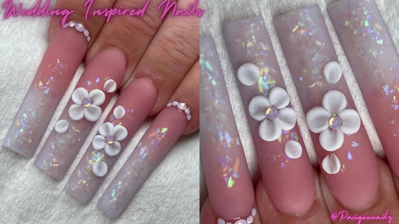 Stunning Wedding Ombre Nails for Beginners: Easy Acrylic Application Tutorial!