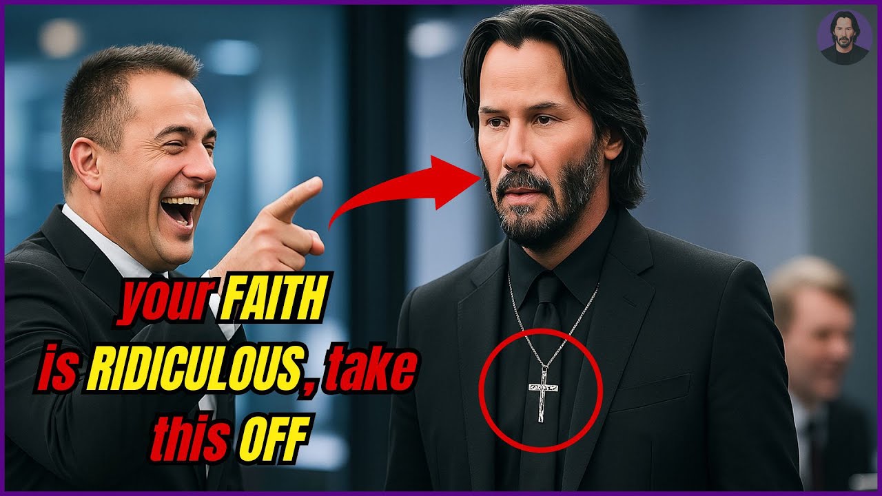TV Host Mocks Keanu Reeves's Cross Necklace – What He Says Leaves the Studio Speechless