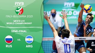 RUS vs. ARG - Semi-Final | Men's U21 Volleyball World Champs 2021