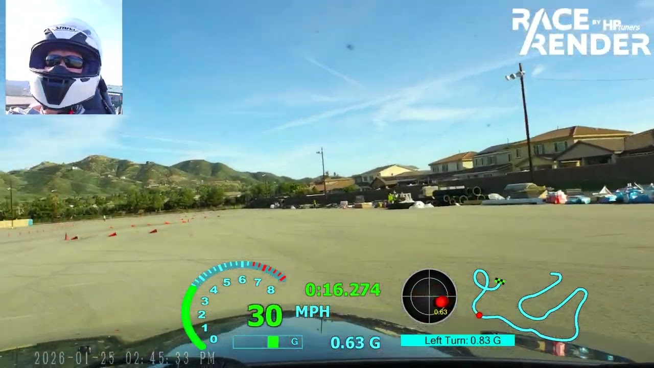 BMW Z3 at Cal Club SCCA Autocross, January 2026, Session 8