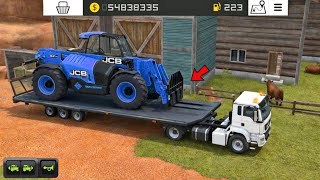 FS 18 Heavy Transport | JCB Loading &amp; Farm Delivery Gameplay 🚛🔥