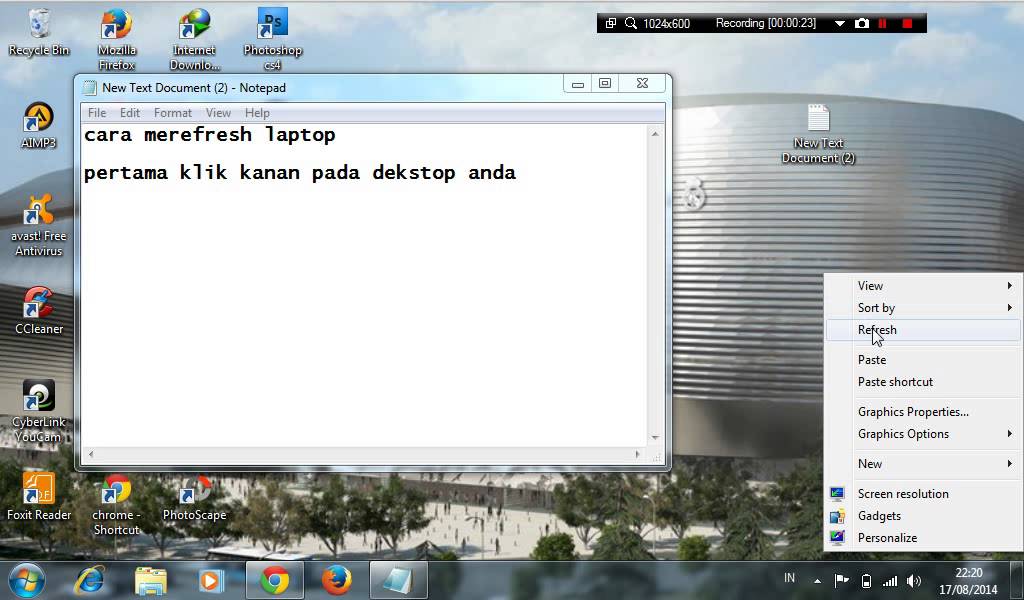 Cara Merefresh Laptop Youtube<script async src=