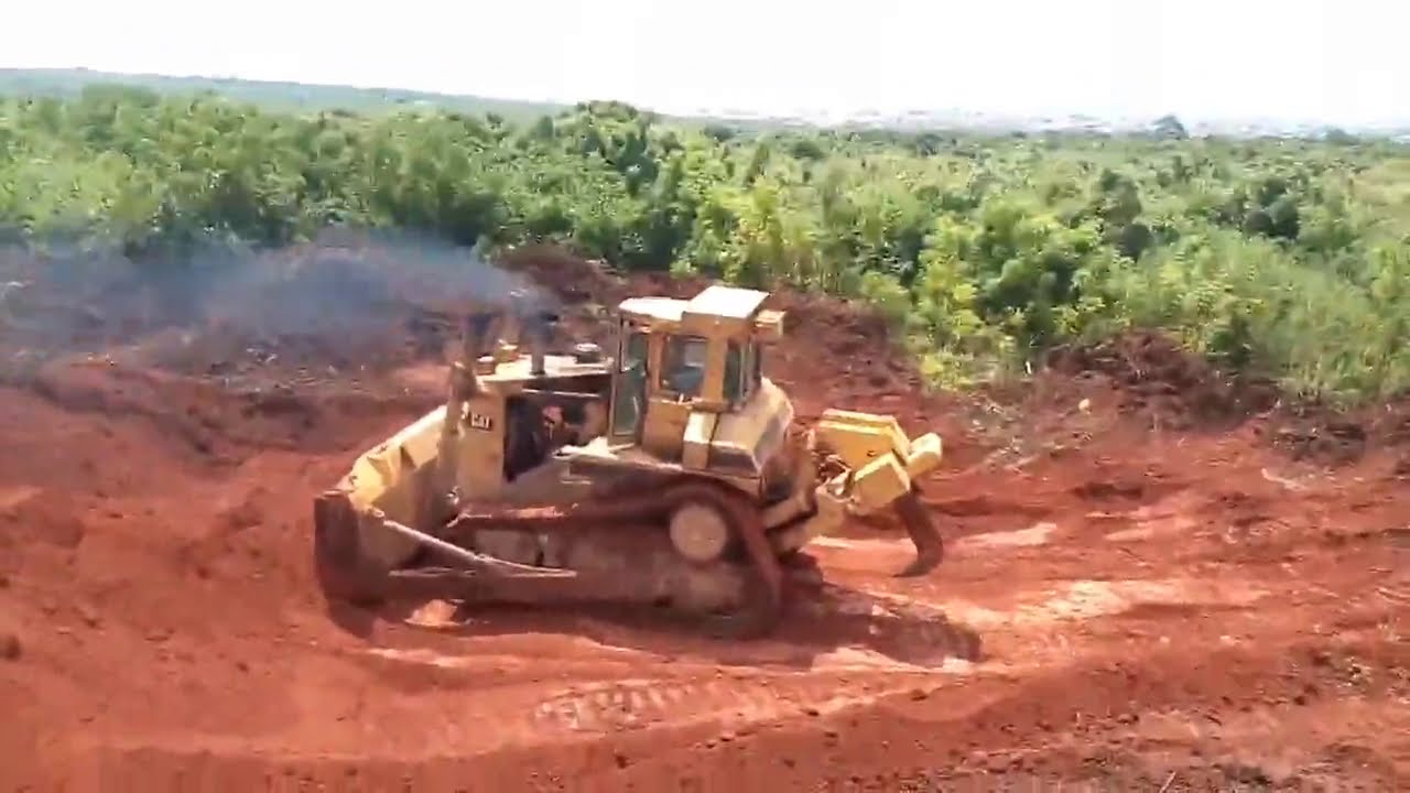 Bulldozer Working in the forest|CAT D8 dozer. - YouTube
