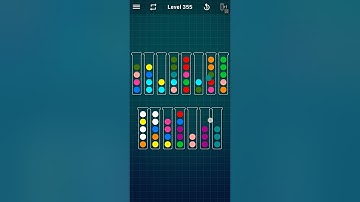 Ball Sort Puzzle Game Level 355 || #gaming #ballsort #ballsortpuzzlegameplay #level355 #solution