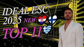 Ideal Eurovision 2025 - My Top 11 New