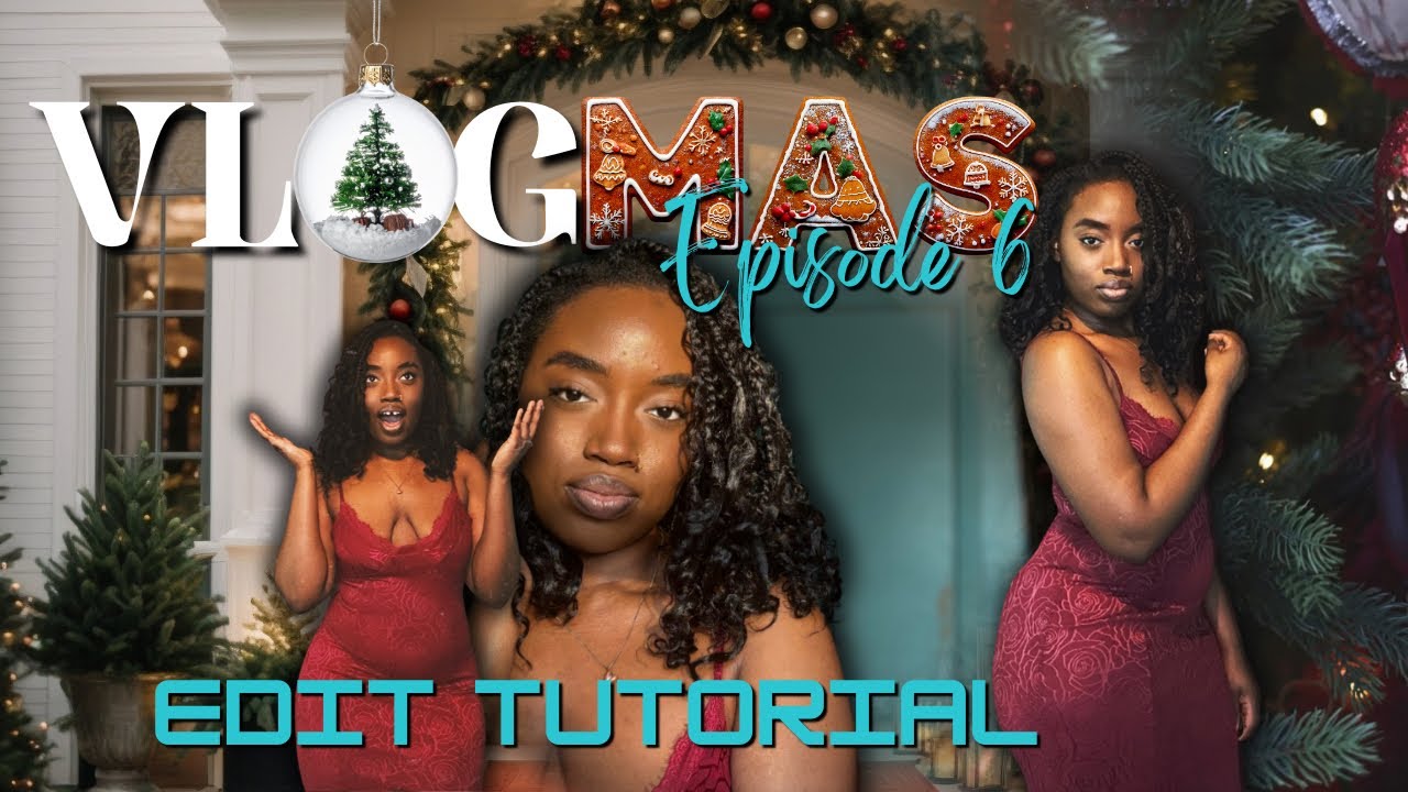 VLOGMAS Ep. 6🎄| How I Edit My YouTube Thumbnails🎬👩🏾‍💻