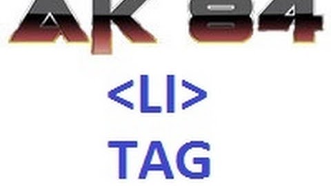 html 5 tutorial in hindi 82 li tag