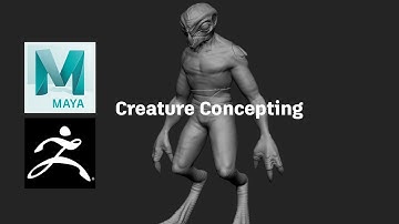 3D Creature Concepting with Maya and ZBrush - Lesson 1 / 24