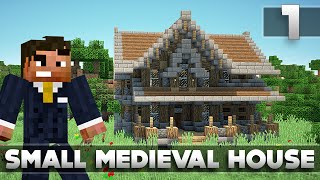 Minecraft Small Medieval House Tutorial Part 1 XBOX /PS3/PE/PC