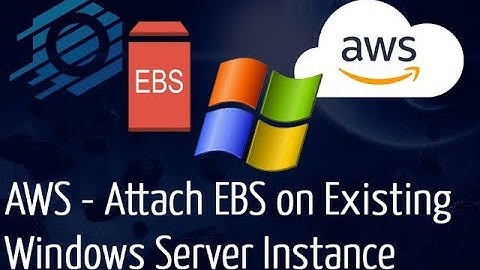 AWS - Attaching EBS to Existing Windows Server Instance