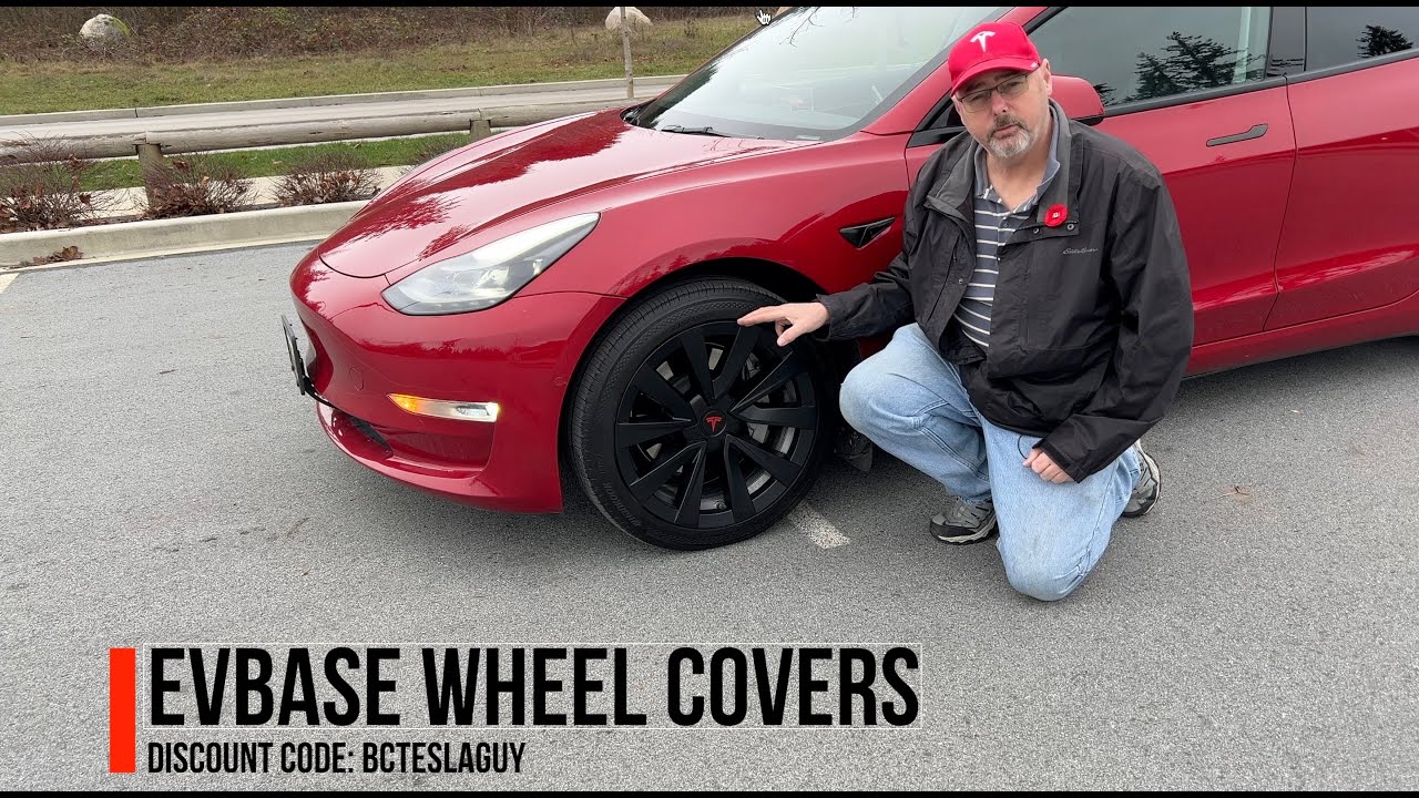 EVBASE Wheel Covers for Tesla Model 3/Y - YouTube