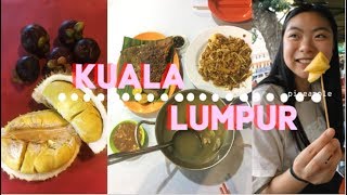 KUALA LUMPUR Vlog #3 -7 meals in 1 day- Durian, fried jackfruit, nasi lemak.