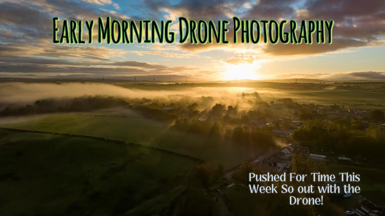 Early Morning Drone Photography with a touch of mist and sunshine  