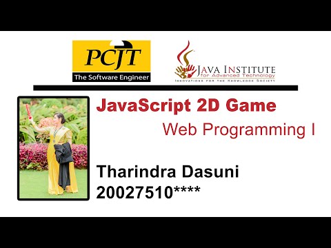 JavaScript 2D Game Development | JAVA INSTITUTE FOR ADVANCED TECHNOLOGY | Web Programming | COWBOY