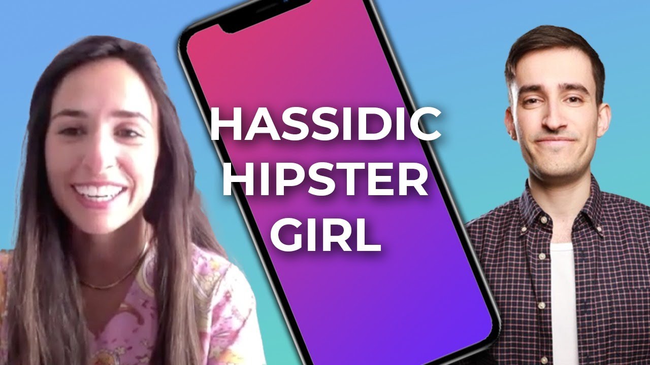 Hipster girl introduced to BBC