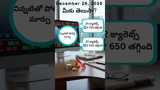 Big Relief! Gold Rates Down Today ⬇️ | 29 Dec 2025 Gold Rate Check  #denovacreations #trendingnow