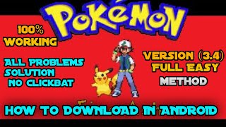 How To Download Pokémon Fire Ash in Android | Version 3.4 | Full Method in Hindi | Pokez Gamer