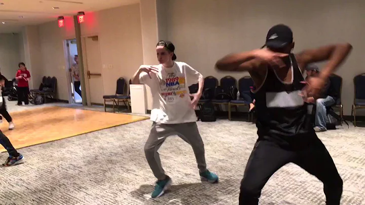 Daniel Terrell dancing with Logan Thompson