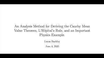 MATH1013 Video Presentation:Proof of Cauchy