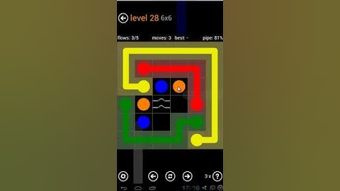 Flow Free - Bridges Pack 6 x 6 Level 28