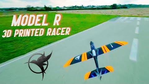 Eclipson model R - 3D printed RC airplane racer