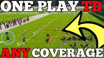 EASY ONE PLAY TOUCHDOWN THAT BEATS EVERY COVERAGE! MADDEN 22 MONEY PLAY!