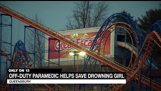 Off-duty paramedic helps save drowning girl at Six Flags Great Escape