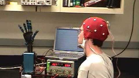 Brain Computer Interface Demo with Electronic Hand and EEG signals