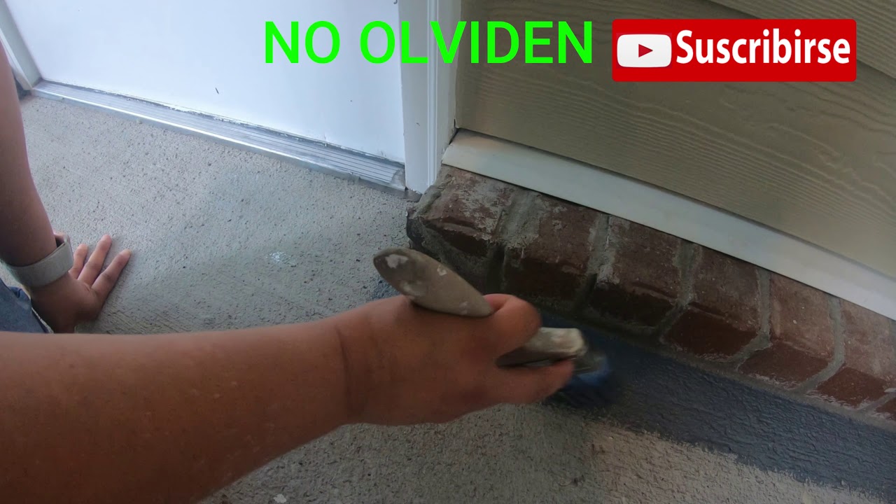 PINTANDO UN PATIO DE CONCRETO - YouTube