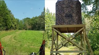 Redneck 360 Soft Sided blind & Kentucky hunting land vlog DAY 1 of 2. Mowing fall food plots? screenshot 4