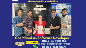 B.com(CA) to Software developer Success Story | Java Course in Bangalore | 100%  Placements