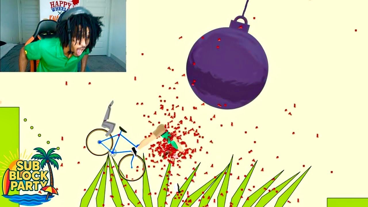 Playing HAPPY WHEELS till I RAGE QUIT
