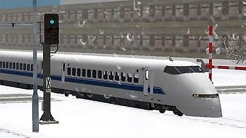Train Sim - Snow Metropolis Using Shinkansen S300 at Rainy Day - Simulasi Kereta Api