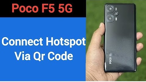 How to connect hotspot via QR code, Poco F5 5G me wireless internet connect kaise karen