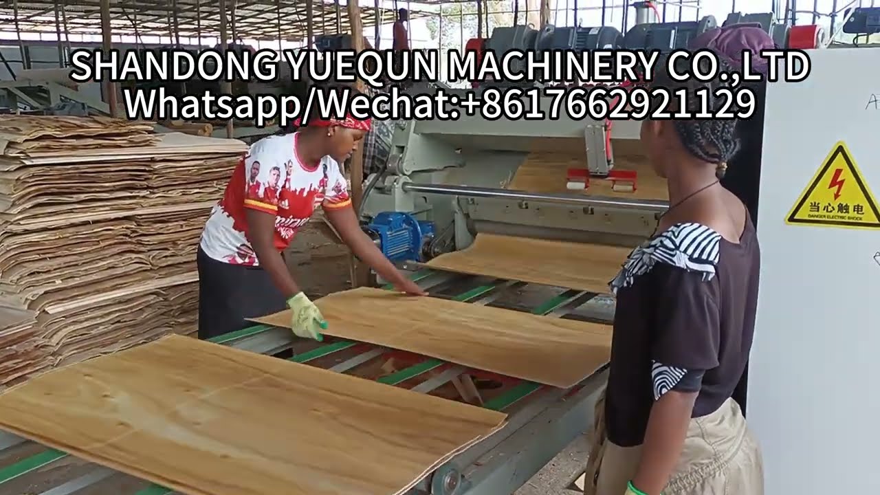 Complete plywood production line, installation finished in Ethiopia