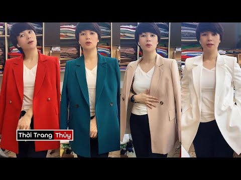 Review 4 màu áo vest nữ cho khách nước ngoài | Mặc đẹp Thời Trang Thủy