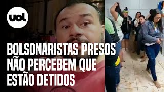 Bolsonaristas Em Brasília Não Percebem Que Estão Detidos Nem Na Cadeia Tem Isso