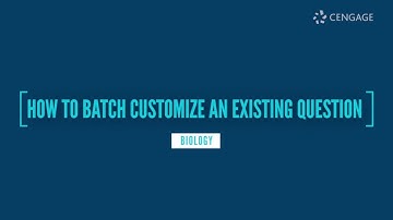 MindTap Instructor: Editing and Customizing Individual Activities