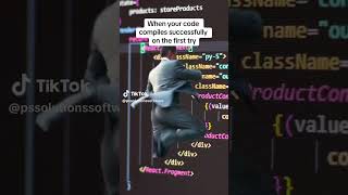 When Your Code Compiles Successfully #software #softwaredevelopment #developermemes #codingmemes