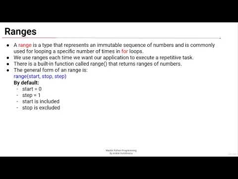 what is Ranges In Depth