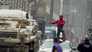 Tom Holland Stunts, Marvels Behind the scenes of Spider-Man 4: Brand New Day Filming in Glasgow 
