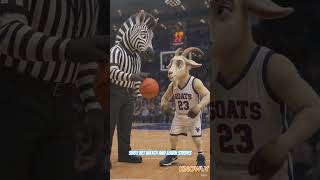 AI basketbal Goat and Zebra. #funny #usa #basketball #basketballhighlights #goat #zebra #facts