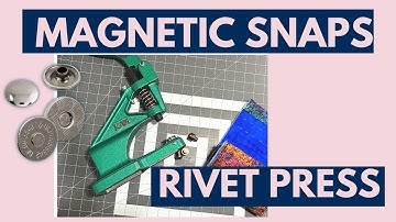 How to install and remove magnetic snap rivets using a KAMsnap rivet press