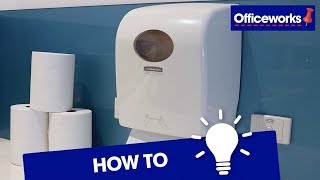 How to Load Kimberly-Clark Aquarius PBS Roll Paper Towel Dispenser
