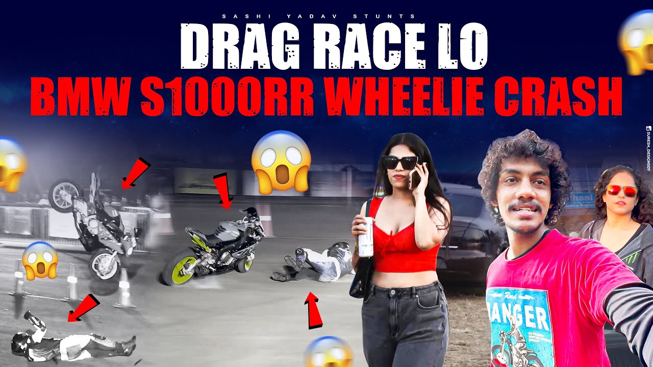 AMBEY VALLEY RUN DANGEROUS WHEELIE CRASH | DRAG RACE | |SASHIYADAVSTUNTS