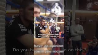 Does Khabib have a girlfriend? #ufc #борьба #mma #uww #usa #russia #dagestan #wrestlingnews