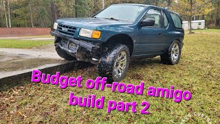 1998 Isuzu amigo 4x4 off-road budget build part 2